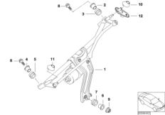 Inst.spryskiw.szyb kierown.lewej stronie (61_1468) dla MINI Cabrio R52 Cooper S Cabrio USA