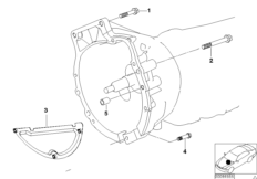 Skrzynia biegów, mocowanie (24_0992) dla BMW 3' E46 318ti Com ECE