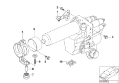 Mocowanie agregatu hydr./przewodu ciśn. (21_0175) dla BMW 3' E46 M3 CSL Cou ECE