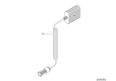 Auxiliary power adapter (03_3503) dla BMW 3' E36 318i Cab USA