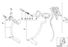 Mechanizm dźwigni kolanowej (46_0625) dla BMW C1 200 (0192) ECE