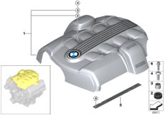 Akustyka silnika (11_3282) dla BMW 5' E61 545i Tou ECE