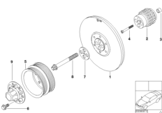 Napęd pasowy-amortyzator drgań (11_2997) dla BMW Z4 E86 Z4 M3.2 Cou USA