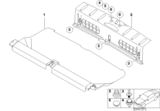 Obudowa podłogi bagażnika (51_5663) dla MINI R50 Cooper 3-drzwiowy ECE