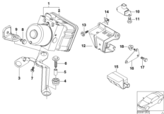 Agregat hydr. DSC/Mocowanie/Czujniki (34_1091) dla BMW 3' E46 318i Lim ECE