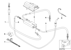 Linka cięgnowa/rozdzielacz linek (32_1273) dla BMW R 1150 RS 01 (0447,0498) USA