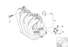 Kolektor ssący (11_3101) dla MINI Cabrio R52 Cooper Cabrio USA