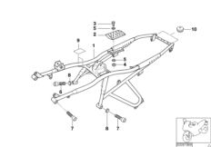 Tylna rama (46_0575) dla BMW R 1150 GS 00 (0415,0495) ECE