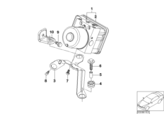 Agr. hydr. ASC/sterownik/Mocowanie (34_1197) dla BMW 3' E46 320td Com ECE