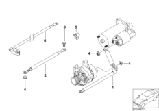 Przewód rozrusznika (12_1138) dla BMW 3' E91 320i Tou ECE