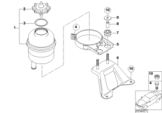 Zbiornik oleju/elementy pojedyncze (32_1281) dla BMW 3' E46 318Ci Cou ECE