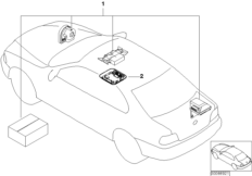 Zestaw doposażenia - autoalarm (03_0966) dla BMW 3' E46 316i Lim ECE