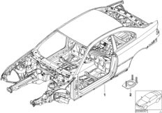 Szkielet karoserii (41_1260) dla BMW 3' E46 M3 Cou ECE