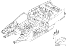Szkielet karoserii (41_1335) dla BMW 3' E46 330Cd Cab ECE
