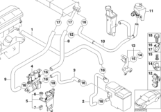 Zawór pompy węży wodnych IHKA (64_1172) dla BMW X5 E53 X5 3.0d SAV ECE