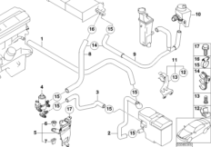 Zawór pompy węży wodnych (64_1173) dla BMW X5 E53 X5 3.0d SAV ECE