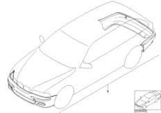 Zest. dopos. - pakiet aerodynamiczny M (03_0796) dla BMW 5' E39 540i Tou USA