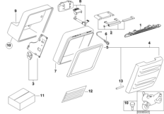 Kufer boczny różny/Elementy pojed. (46_0716) dla BMW F 650 GS 00 (0172,0182) USA