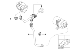 Zawór odpow. zbiornika paliwa (13_0950) dla BMW 3' E46 316ti Com ECE