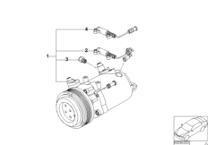 Compressore climatiz. - Ricambi Usati (64_2550) dla BMW 3' E46 320d Lim ECE