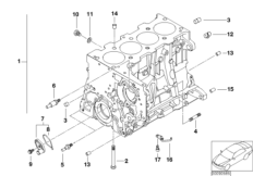 Blok silnika (11_3306) dla BMW X3 E83 X3 2.0d SAV ECE