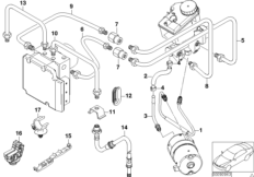 Przewód hamulcowy przedni (34_1230) dla BMW 7' E65 750i Lim ECE