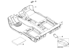 Wykładzina podłogowa (51_4360) dla MINI R53 Cooper S 3-drzwiowy USA