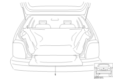 Pokrywa ochronna przestrzeni ładunkowej (03_4670) dla BMW 5' E39 520i Tou ECE