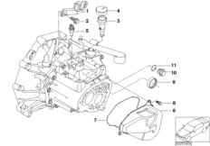 GS5-65BH gearbox components (23_0904) dla MINI R50 One 1.4i 3-drzwiowy ECE