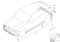 Pakiet aerodynamiczny (03_0874) dla BMW 3' E46 318ti Com ECE