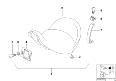 Siedzenie kierowcy niskie (52_2773) dla BMW K 1200 LT 99 (0545,0555) ECE