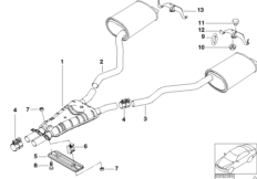 Układ wydechowy tylny (18_0387) dla BMW 7' E38 740d Lim ECE