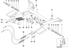 Podstawka centralna (46_0624) dla BMW C1 200 (0192) ECE