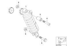 Amortyzator tylny (33_0855) dla BMW R 1100 S 98 (0422,0432) USA