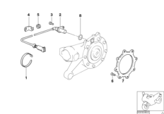 Czujnik pr. obr. koła Integral ABS tyl. (34_0998) dla BMW R 1150 RT 00 (0419,0499) USA
