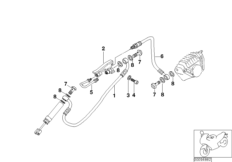 Przewód hamulcowy tylny bez ABS (34_1251) dla BMW K 1200 RS 01 (0547,0557) USA