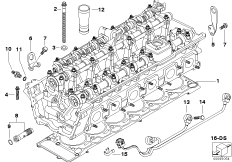 Elementy dodatkowe głowicy cylindrów (11_3354) dla BMW 7' E65 760i Lim ECE