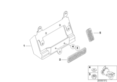 Podstawa tabl. rejestr. US (46_0736) dla BMW F 650 CS 02 (0174,0184) ECE