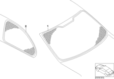 Osłona przeciwsłoneczna składana (03_1737) dla BMW X5 E53 X5 4.8is SAV USA