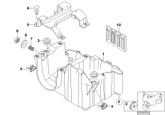 Podstawa pod akumulator (61_1581) dla BMW F 650 CS 04 (0177,0187) ECE