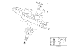 Mostek widełek górny, poj. służb. (31_0634) dla BMW K 1200 RS 01 (0547,0557) ECE