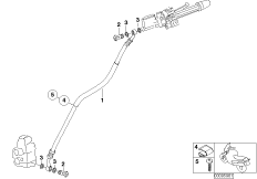 Przewód hamulcowy przedni nie dla ABS (34_1256) dla BMW F 650 CS 04 (0177,0187) USA