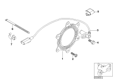 Hamulec przedniego koła czujnik/pierśc. (34_1258) dla BMW F 650 CS 02 (0174,0184) ECE