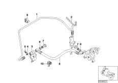Przewód hamulcowy tylny nie dla ABS (34_1263) dla BMW F 650 CS 04 (0177,0187) ECE