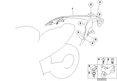 Tylny wspornik (46_0735) dla BMW F 650 CS 02 (0174,0184) ECE