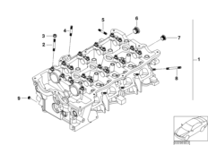 Głowica cylindrowa (11_3381) dla BMW 3' E46 316i Lim PHL
