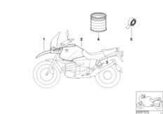 Części lakier. 793 pazifik-blau/alpin-w. (51_4254) dla BMW R 1150 GS 00 (0415,0495) USA