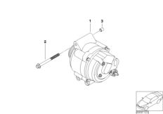 Prądnica 110A (12_1101) dla MINI Cabrio R52 One Cabrio ECE