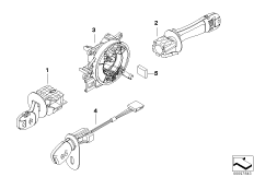 Przełącznik biegów na kolumnie kierown. (61_0114) dla BMW 5' E39 520i Lim ECE