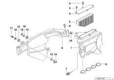 Tłumik szmerów ssania/wkład filtra (13_0543) dla BMW K 1200 RS 97 (0544,0554) USA
